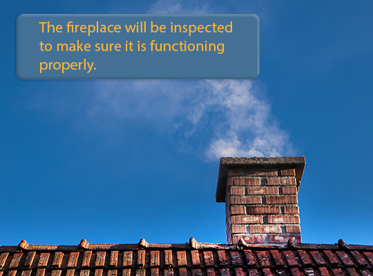 Fireplaces & Roofs are common problem areas in a home inspection.