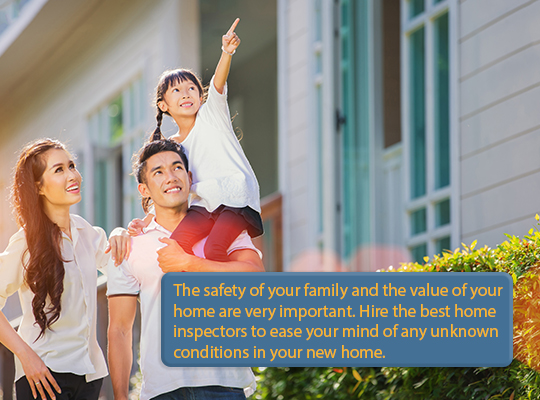 Hire the best home inspectors to ease your mind of any unknown conditions in your new home.