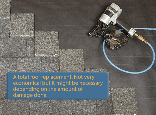 A roof replacement might be neccessary to remove heavy mold from a roof